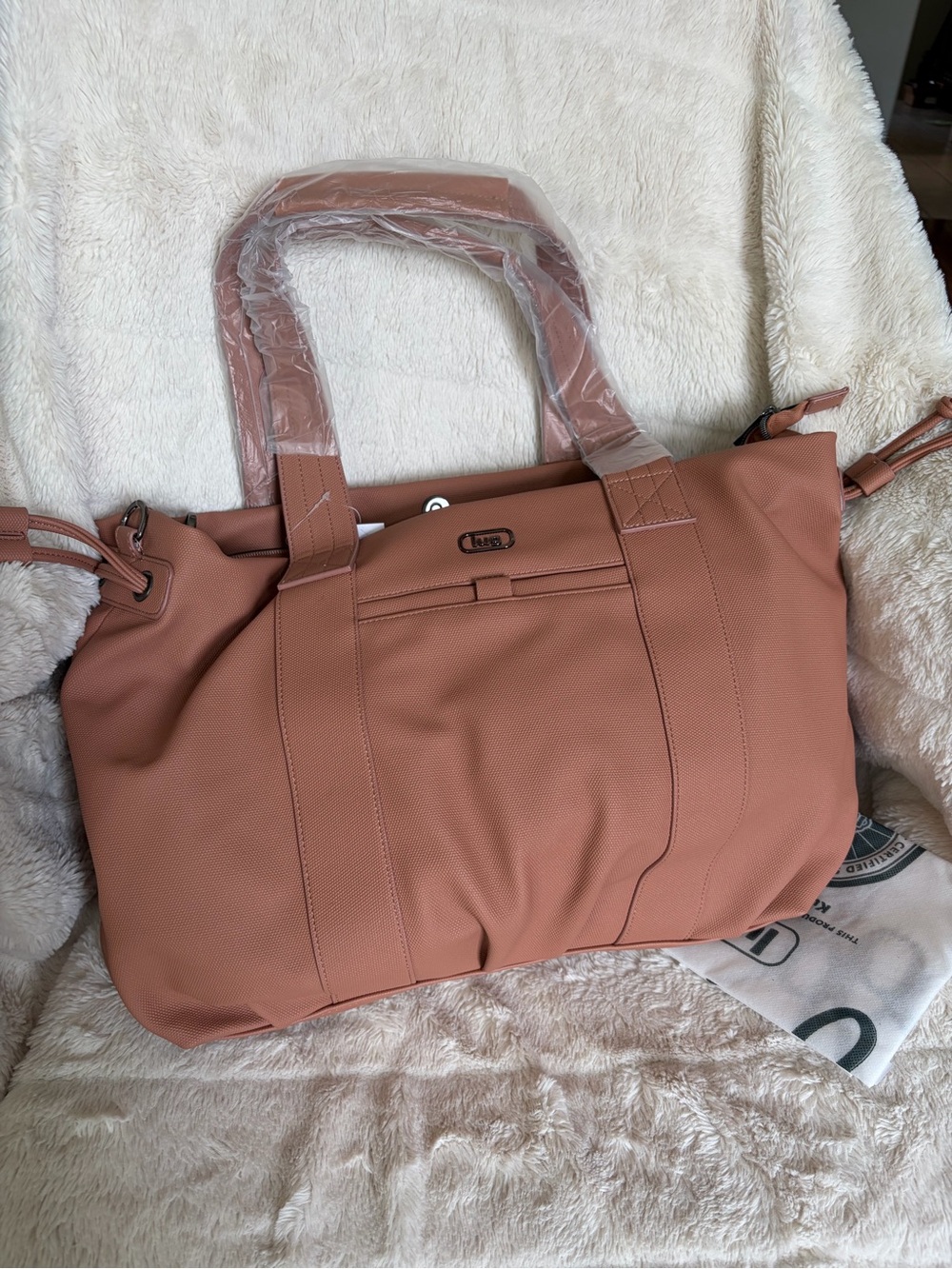 NWT Lug Piper Matte Luxe hobo tote bag - Chai Latte **read description**